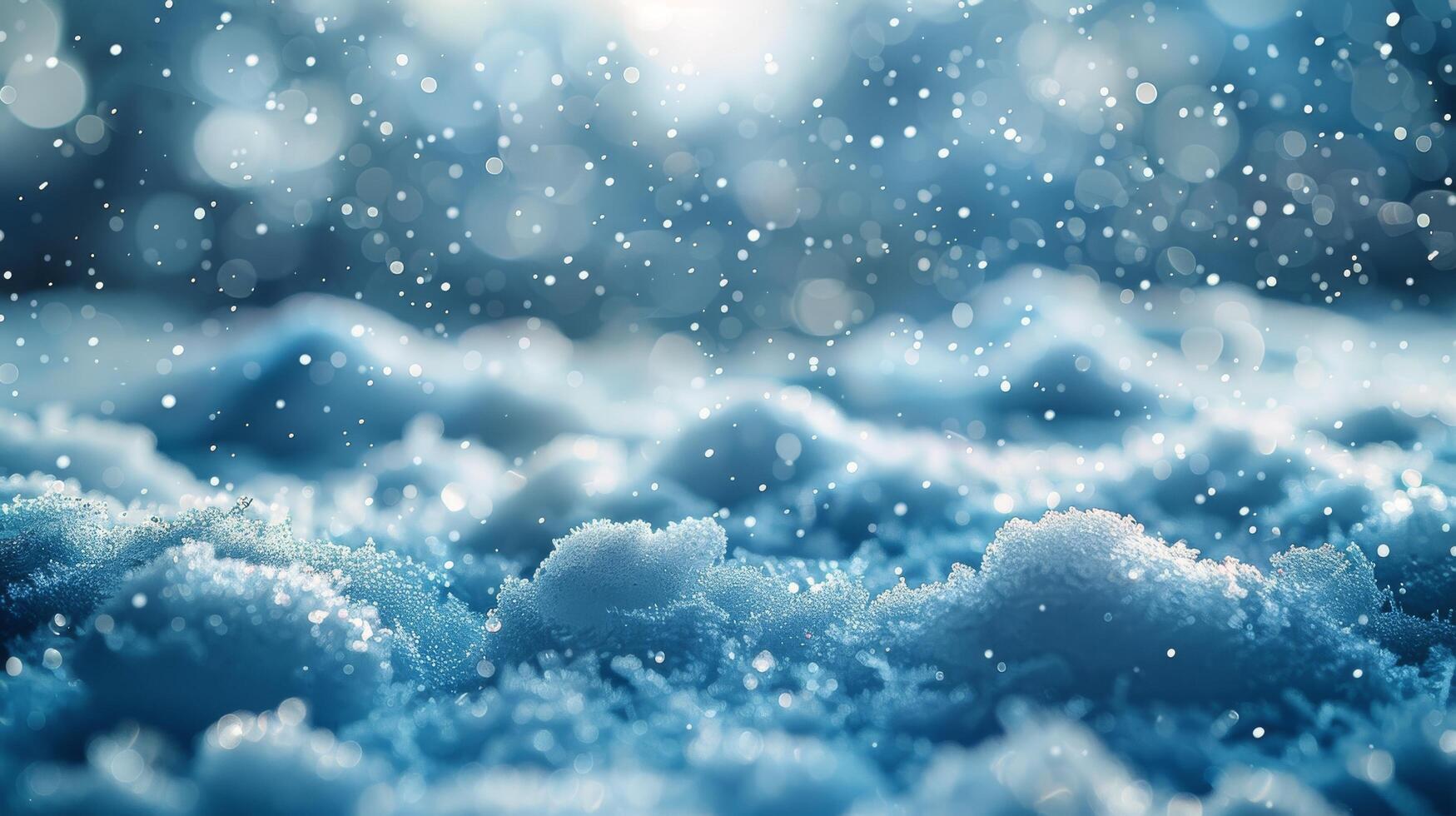 AI generated Close Up of Snow on Ground photo