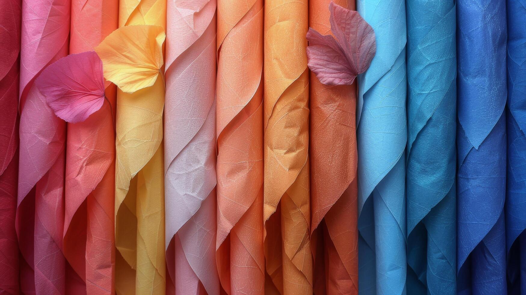 AI generated Assorted Tissue Paper Colors photo