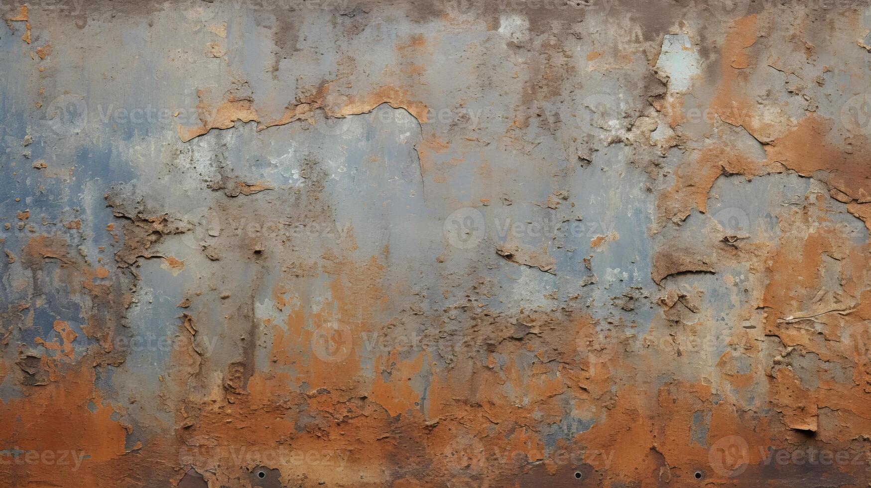 AI generated A textured piece of corroded metal with texture. Generative AI photo