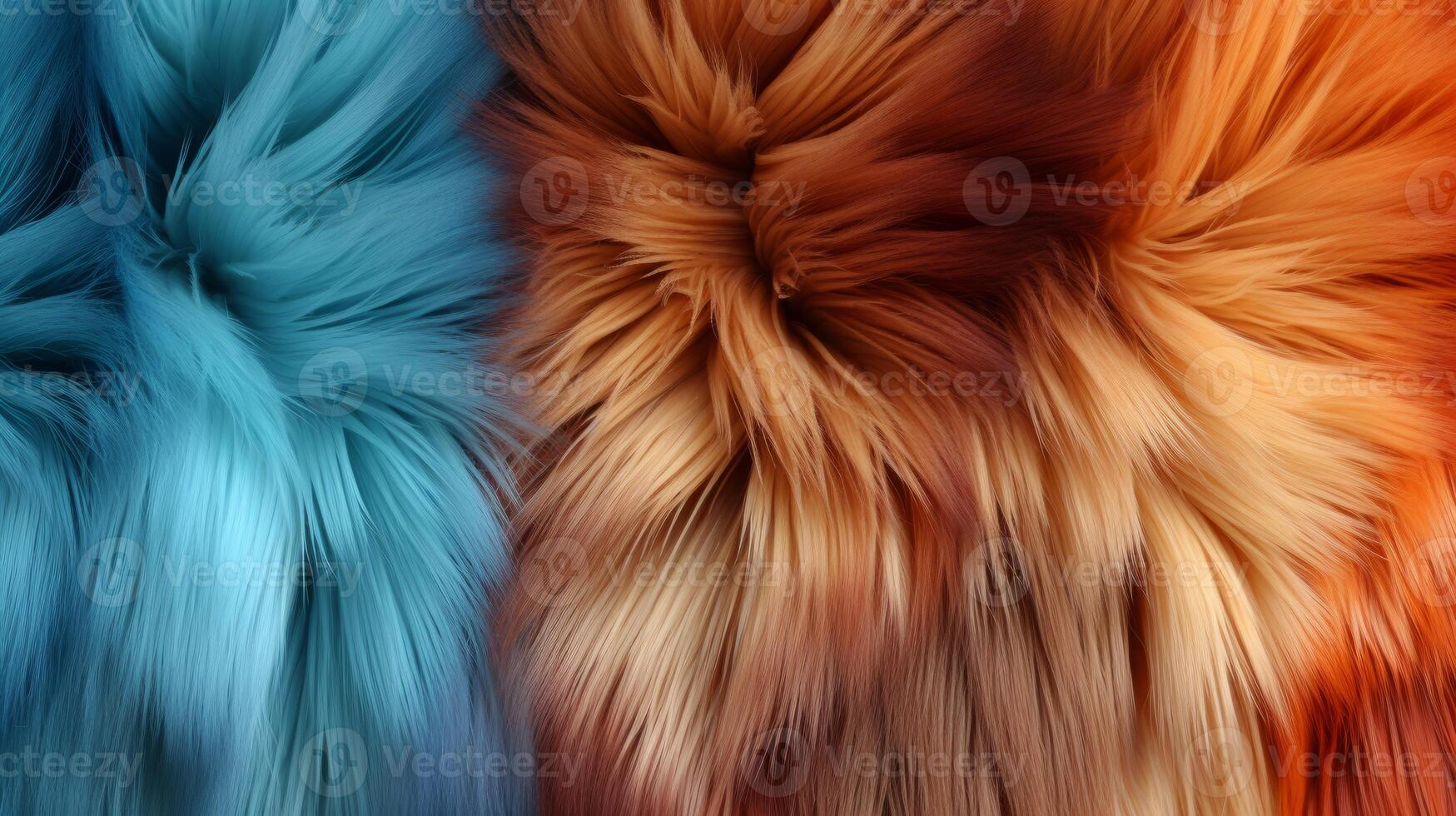 AI generated Abstract fur with a blend of textures and colors. Generative AI photo