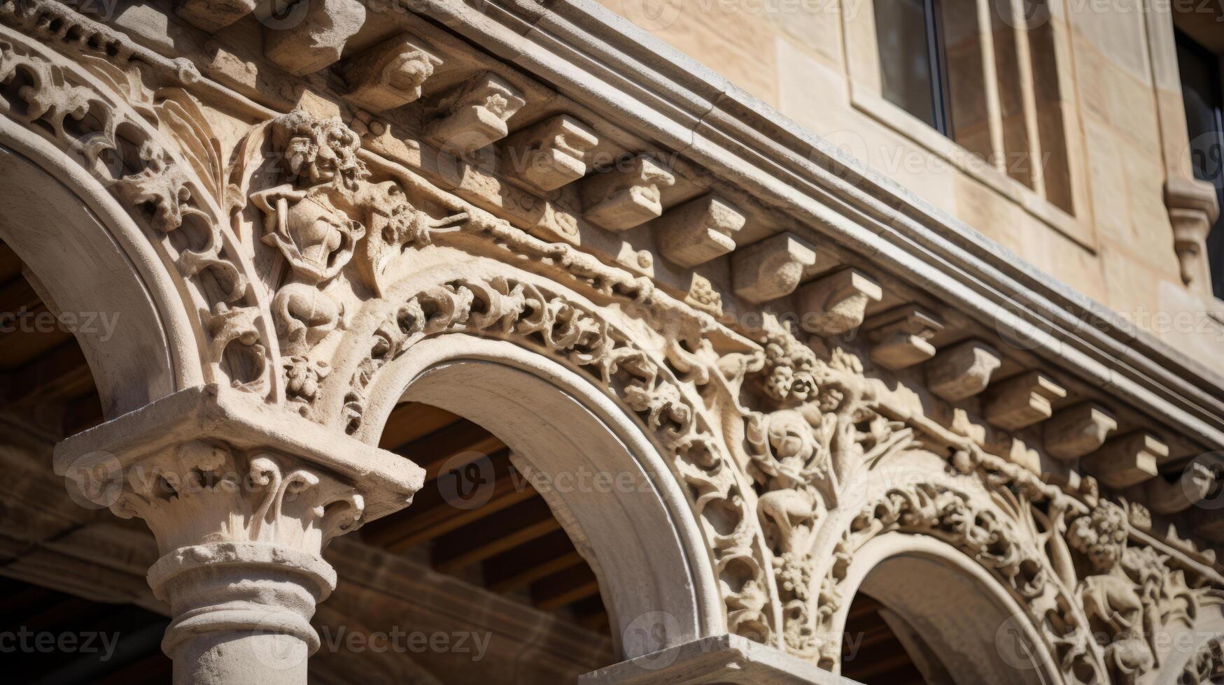 AI generated Architectural elements contributing to history. Generative AI photo