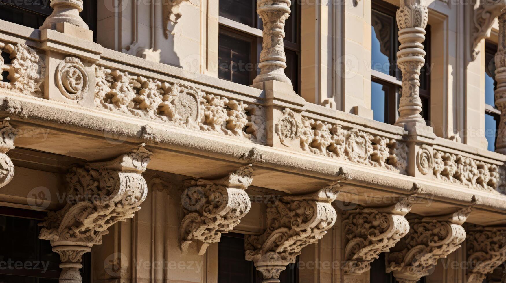 AI generated Architectural elements with historic significance. Generative AI photo
