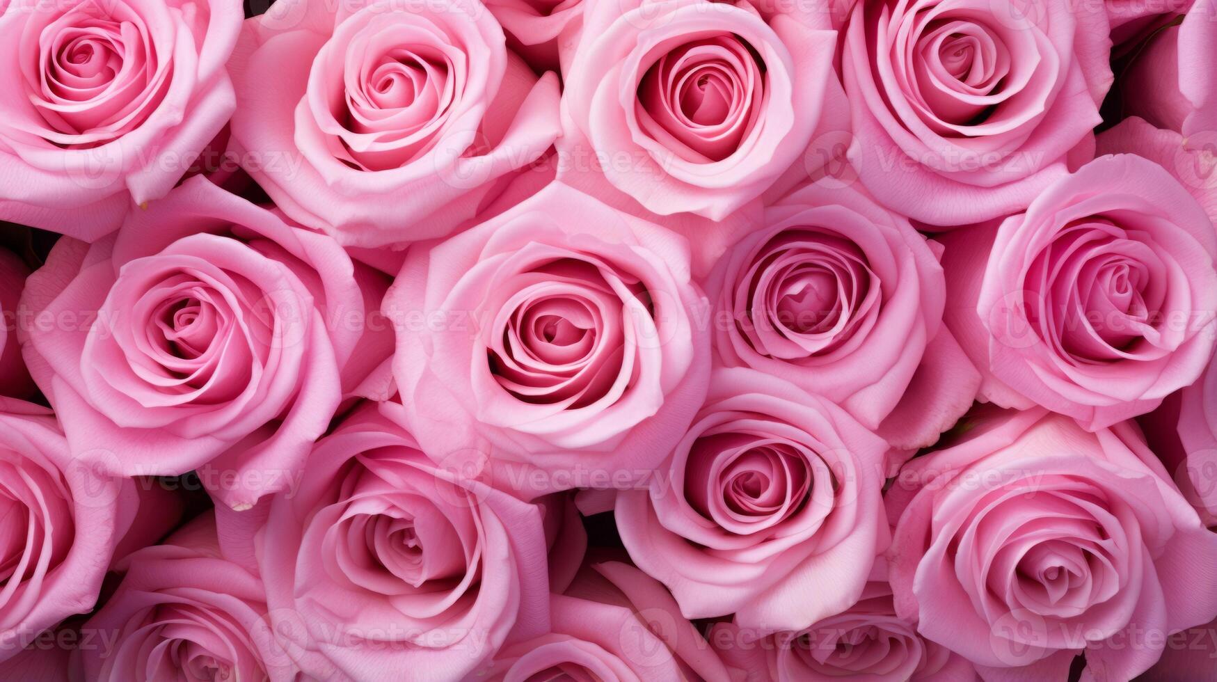 AI generated Pink roses to honor breast cancer warriors. Generative AI photo