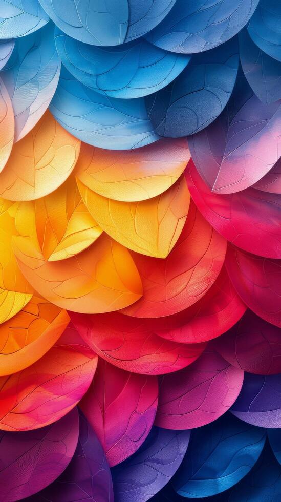AI generated Assorted Colorful Yarn on Black Background photo