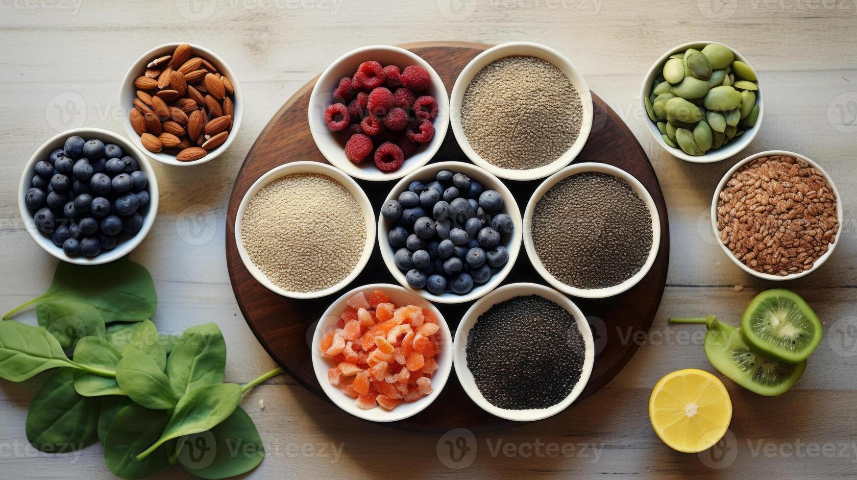 AI generated Superfood goodness boost for wellbeing. Generative AI photo