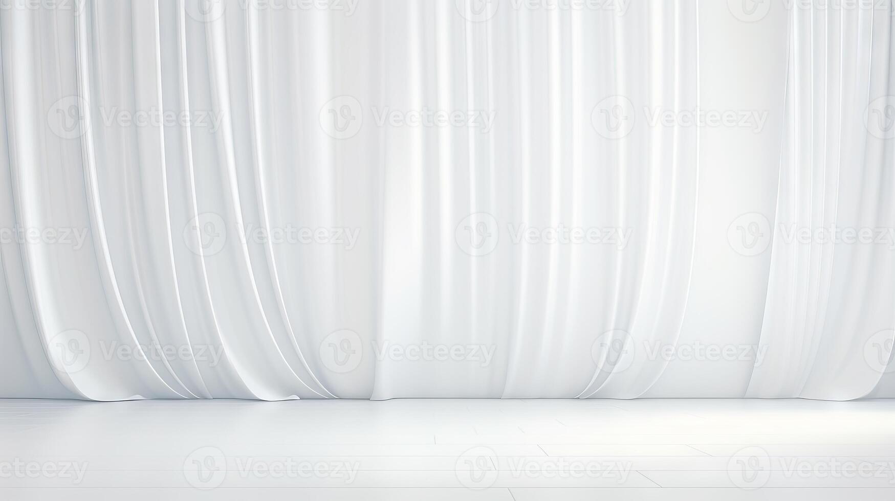 AI generated White abstract backdrop with soft lighting. Generative AI photo