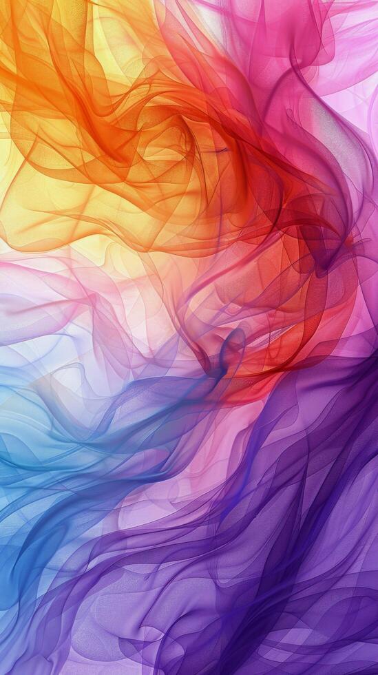 AI generated Rainbow Swirl With Stars photo