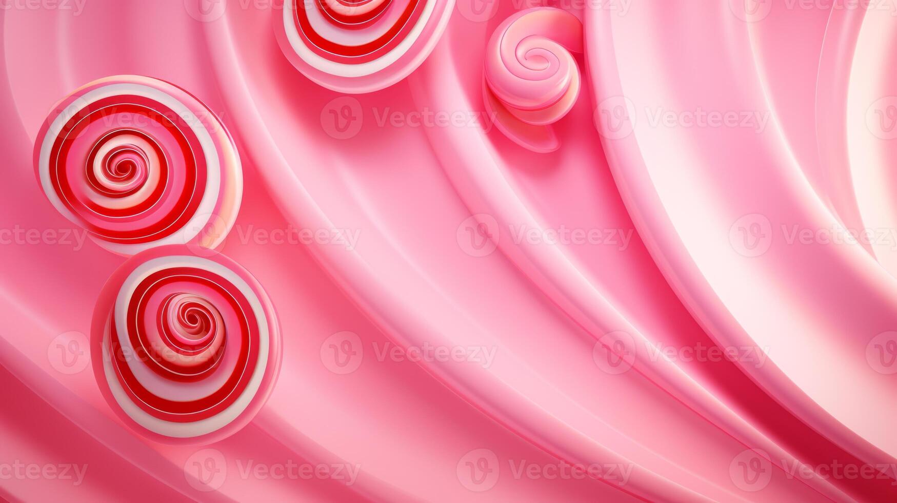 AI generated A candy swirl pink background for a whimsical touch. Generative AI photo