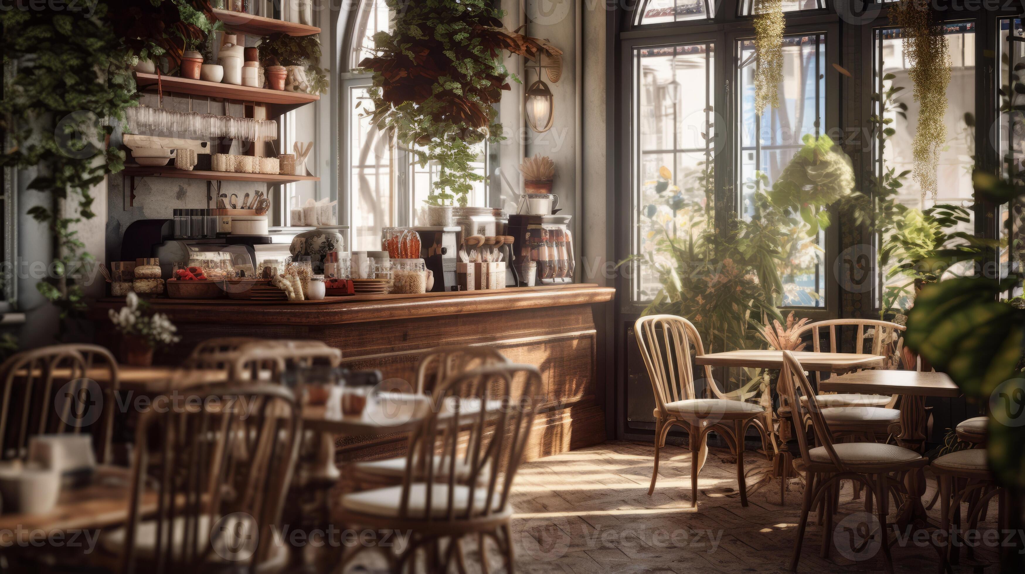 Restaurant with perfect ambience created by AI technology