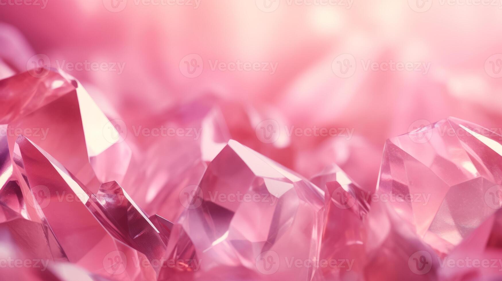 AI generated A crystallized gem pink background with sparkling facets. Generative AI photo