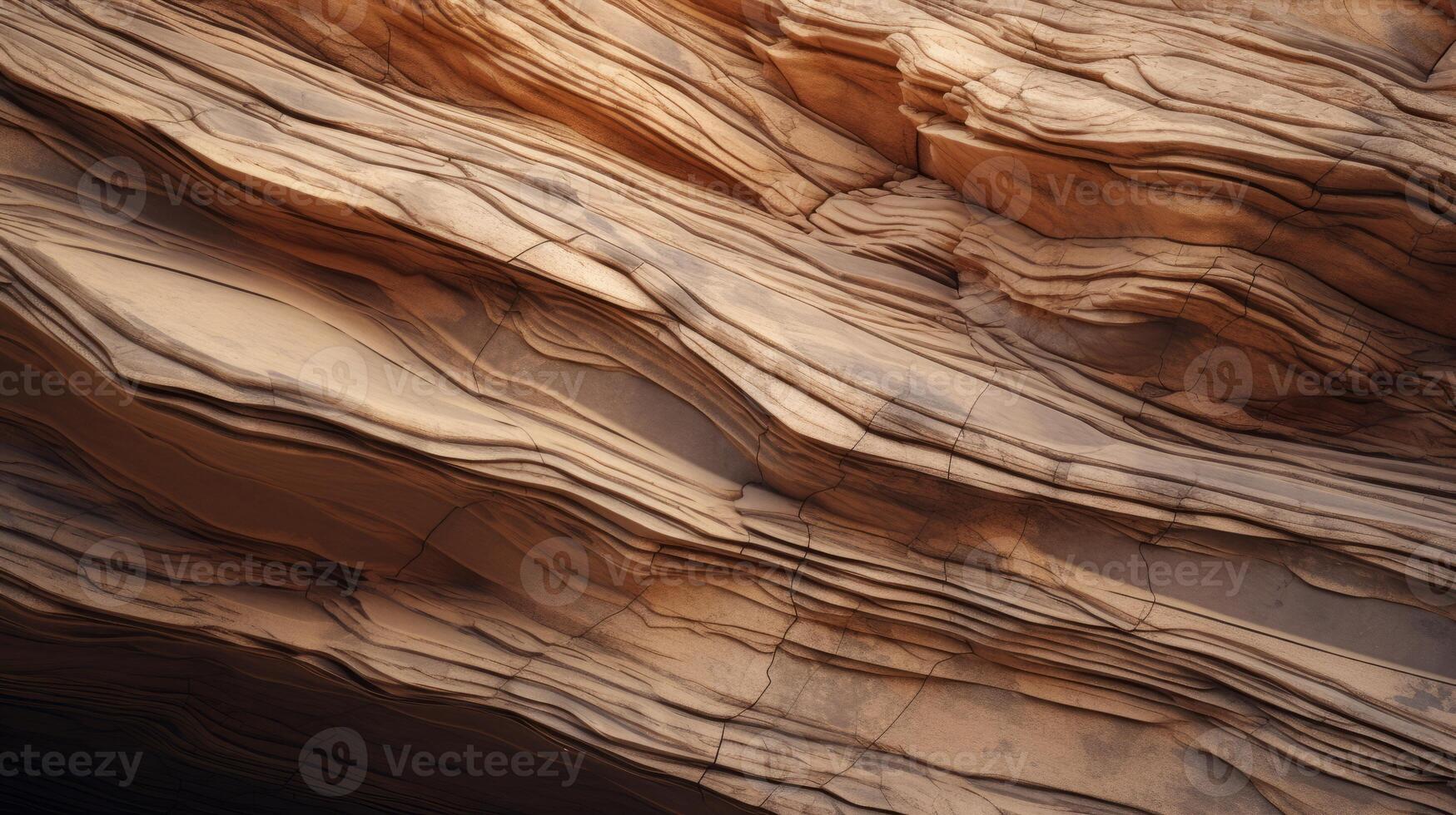 AI generated Hyper zoom into the texture of a rock formation. Generative AI photo