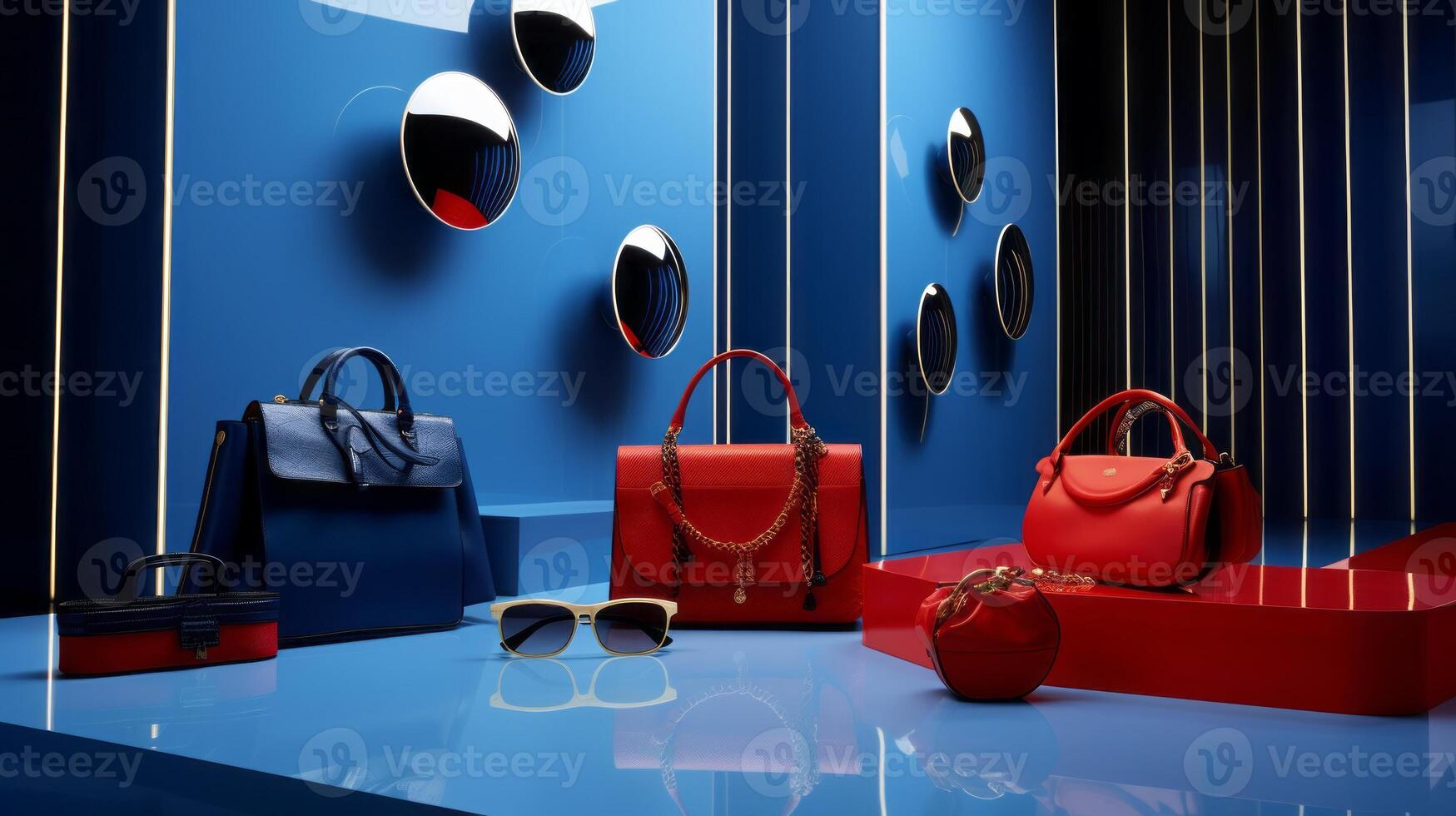 AI generated Stylish backdrop for dynamic fashion and beauty. Generative AI photo