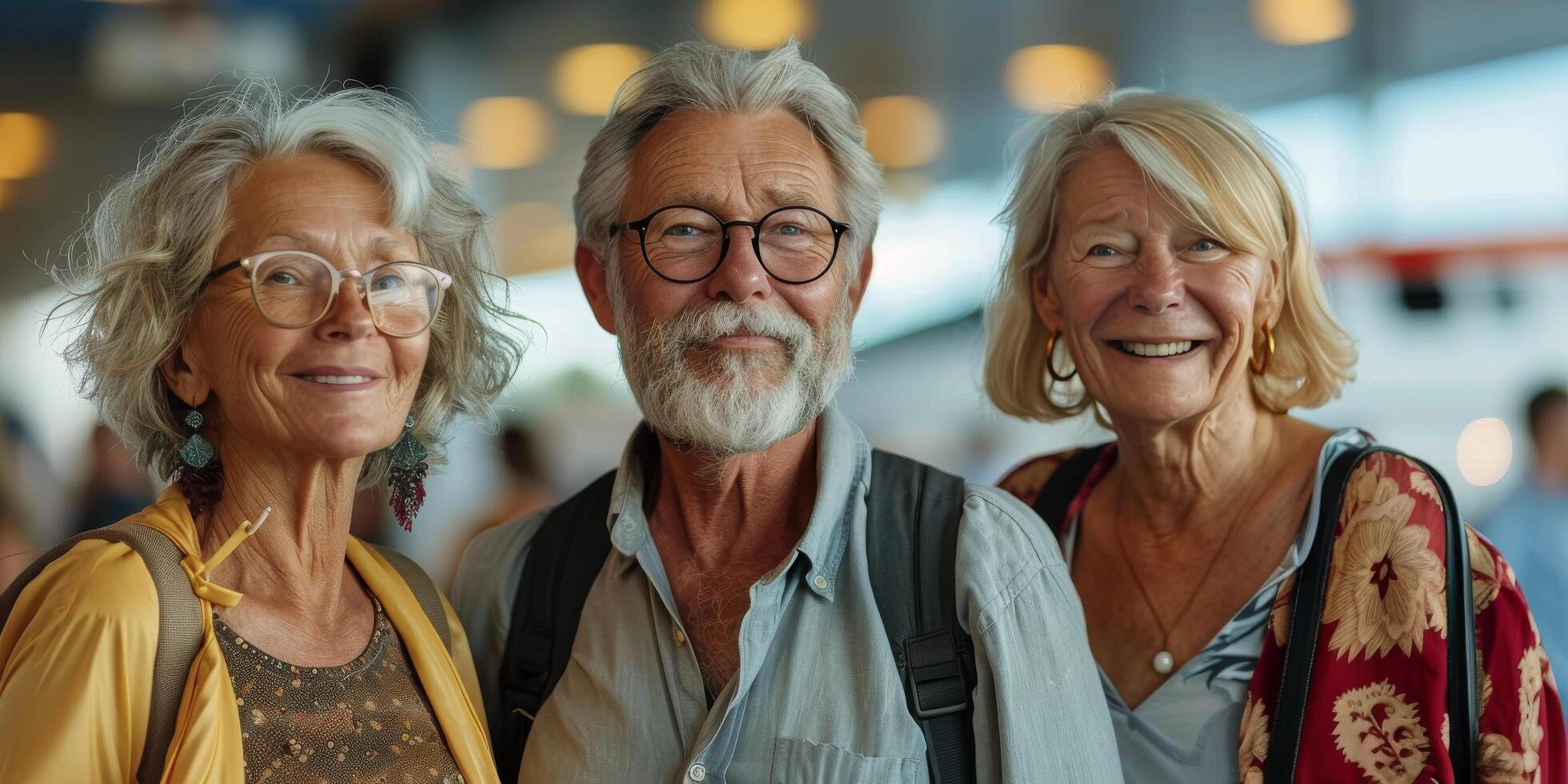 AI generated Two People Standing Together photo