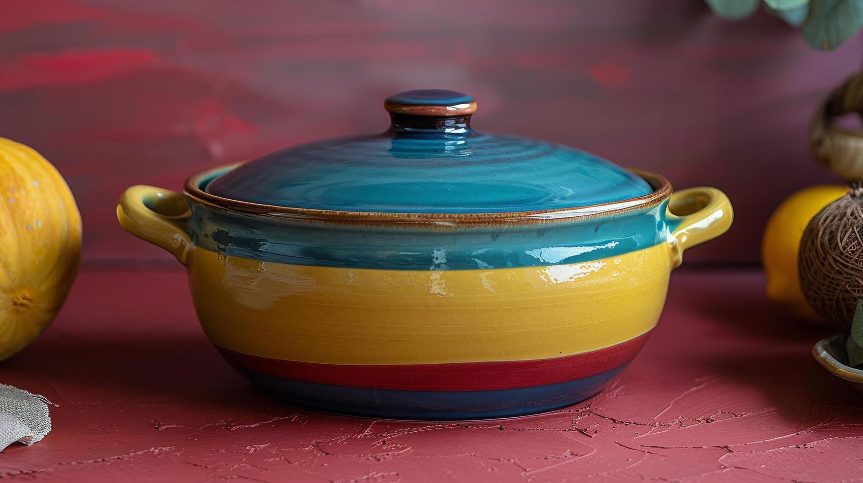 AI generated Bowl With Lid on Table photo