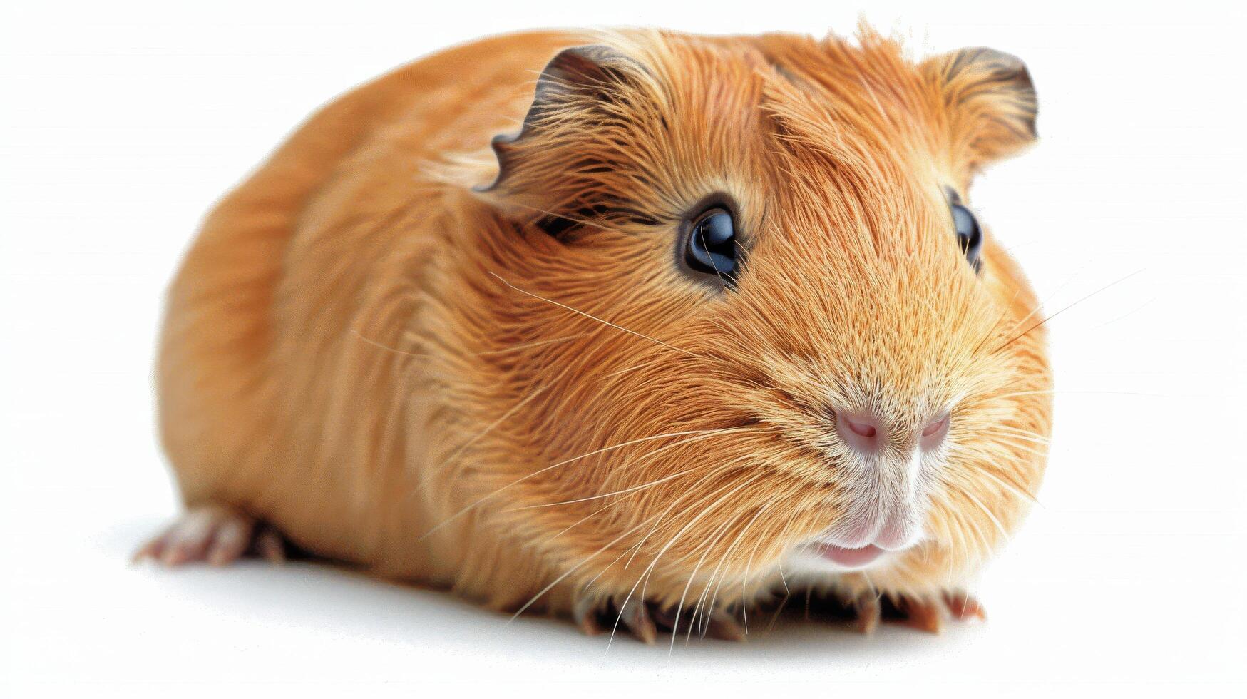 AI generated Close Up of a Brown and White Hamster photo