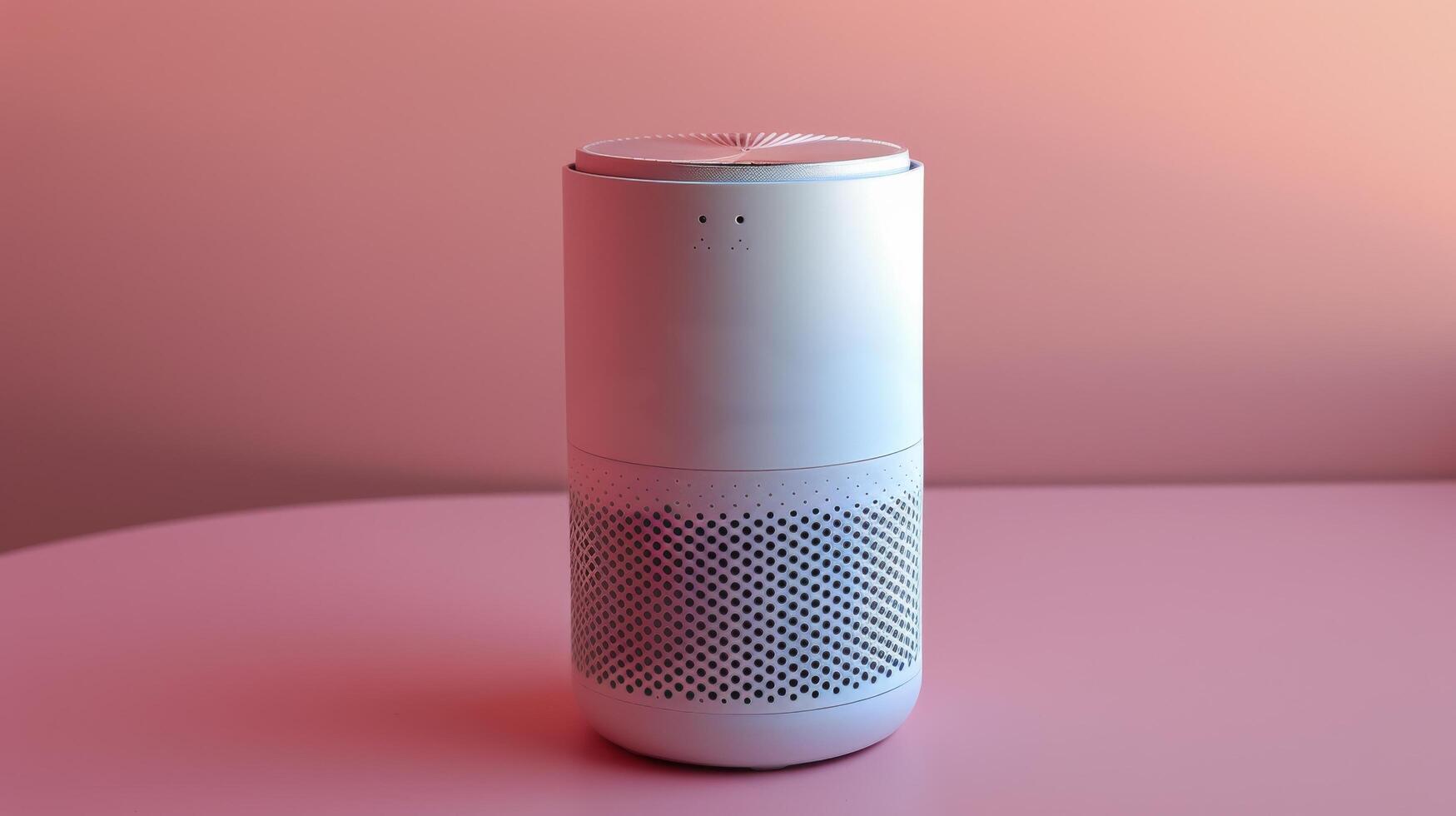 AI generated Pink Room With Two Pink Vases and Pink Wall photo