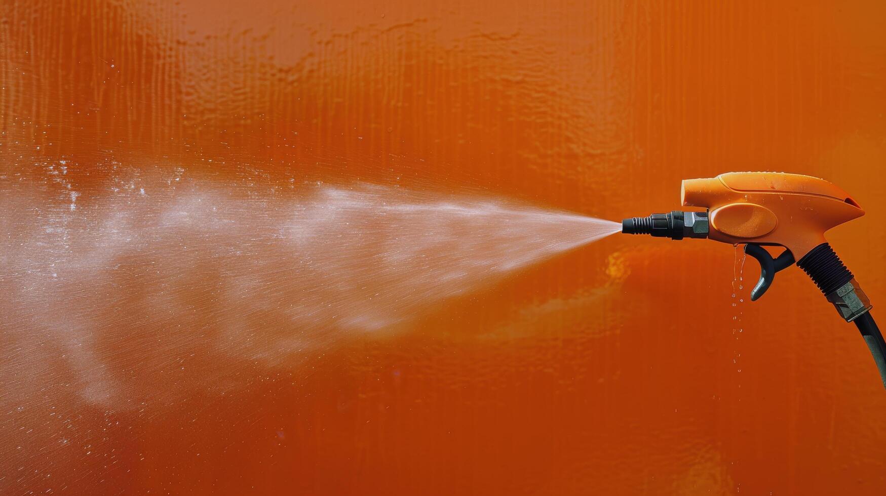 AI generated Water Spray Gun Spraying Wall photo