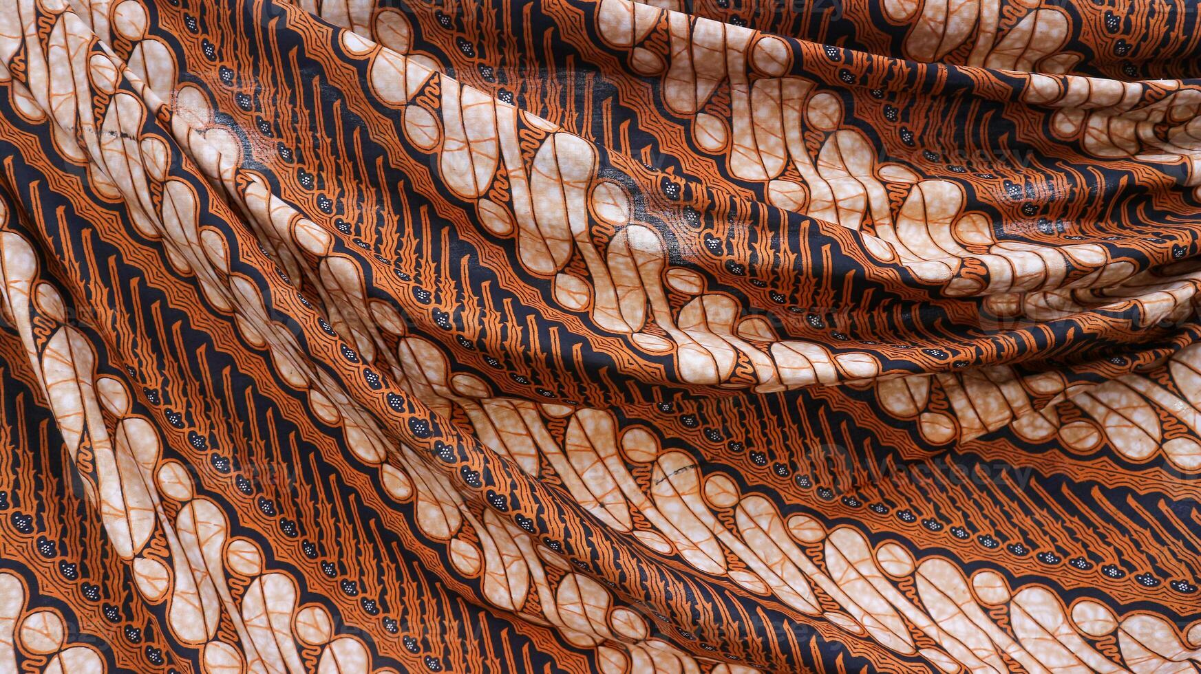 Traditional batik native to Pekalongan, Central Java, Indonesia with elegant classic motifs photo