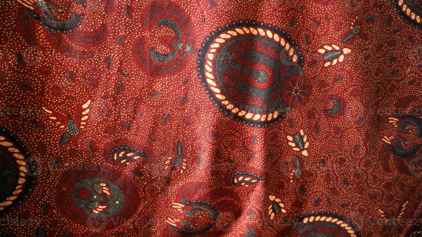 Traditional batik native to Pekalongan, Central Java, Indonesia with elegant classic motifs photo