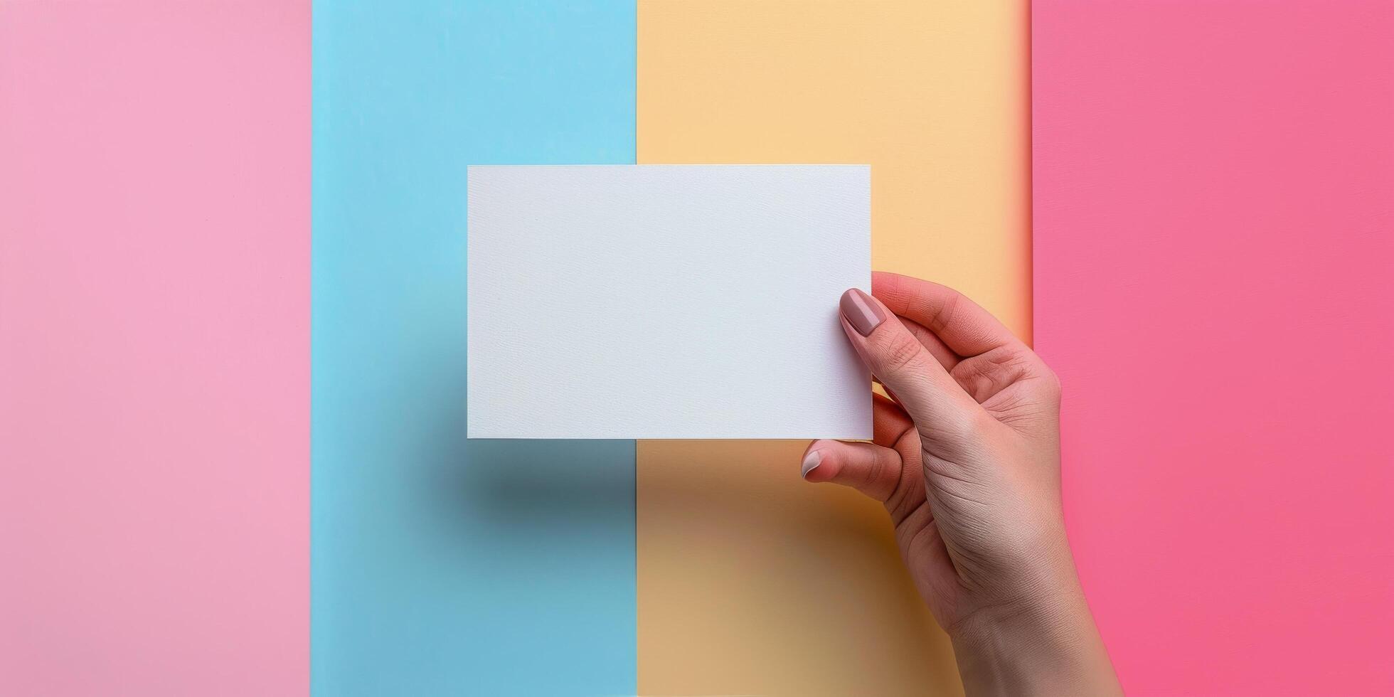 AI generated Person Holding Piece of Paper in Hands photo