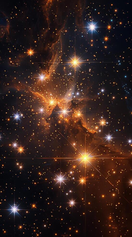 AI generated Cluster of Stars in the Night Sky photo
