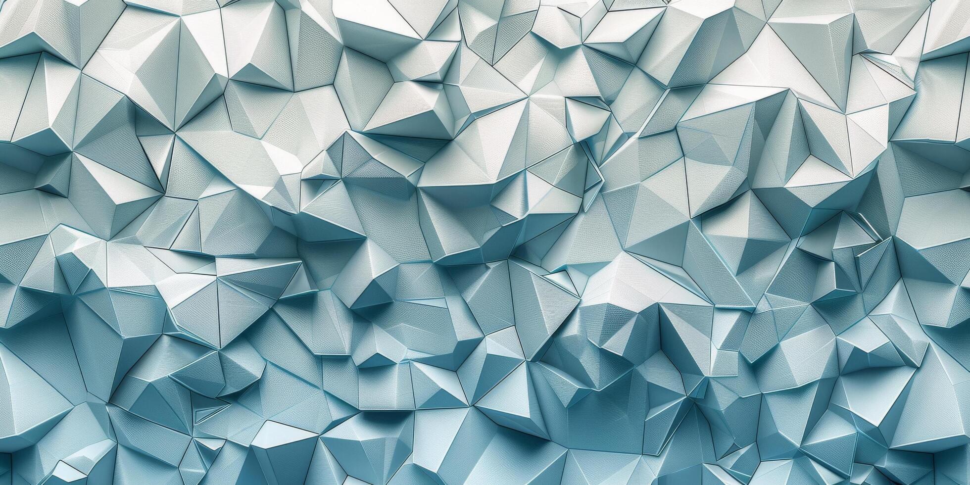 AI generated Abstract Background of Blue and White Shapes photo