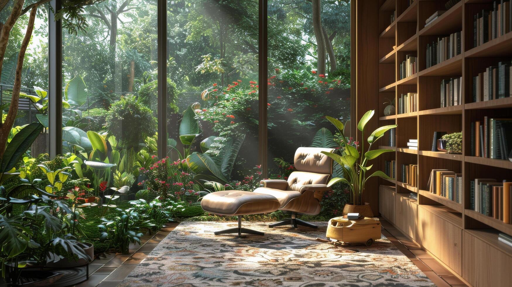 Room Filled With Plants and Furniture photo