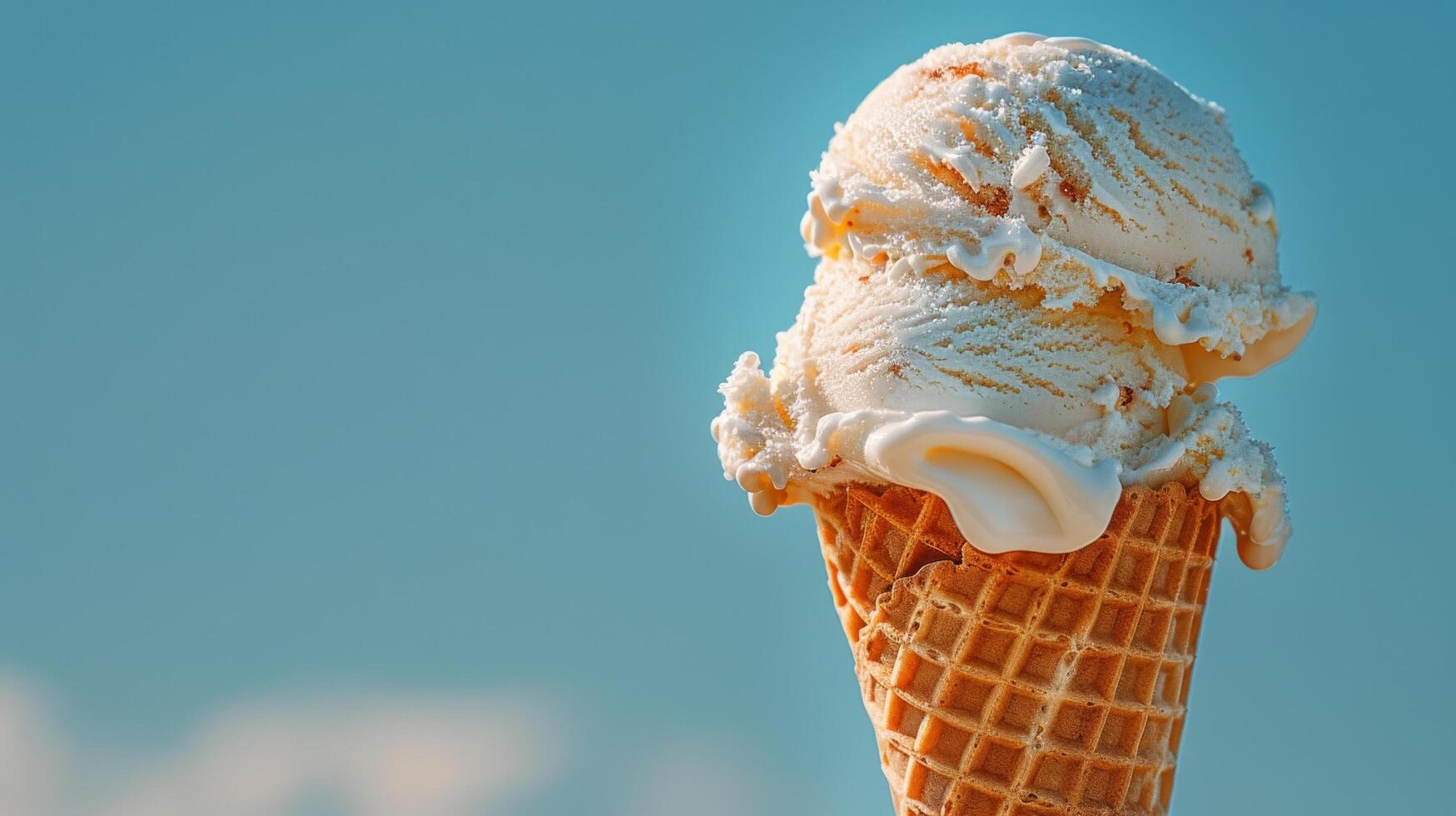 A Scoop of Ice Cream on a Cone photo