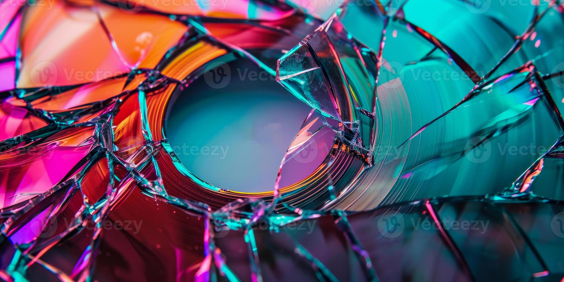 AI generated Explore the versatility and utility of digital media with this colorful array of compact discs photo