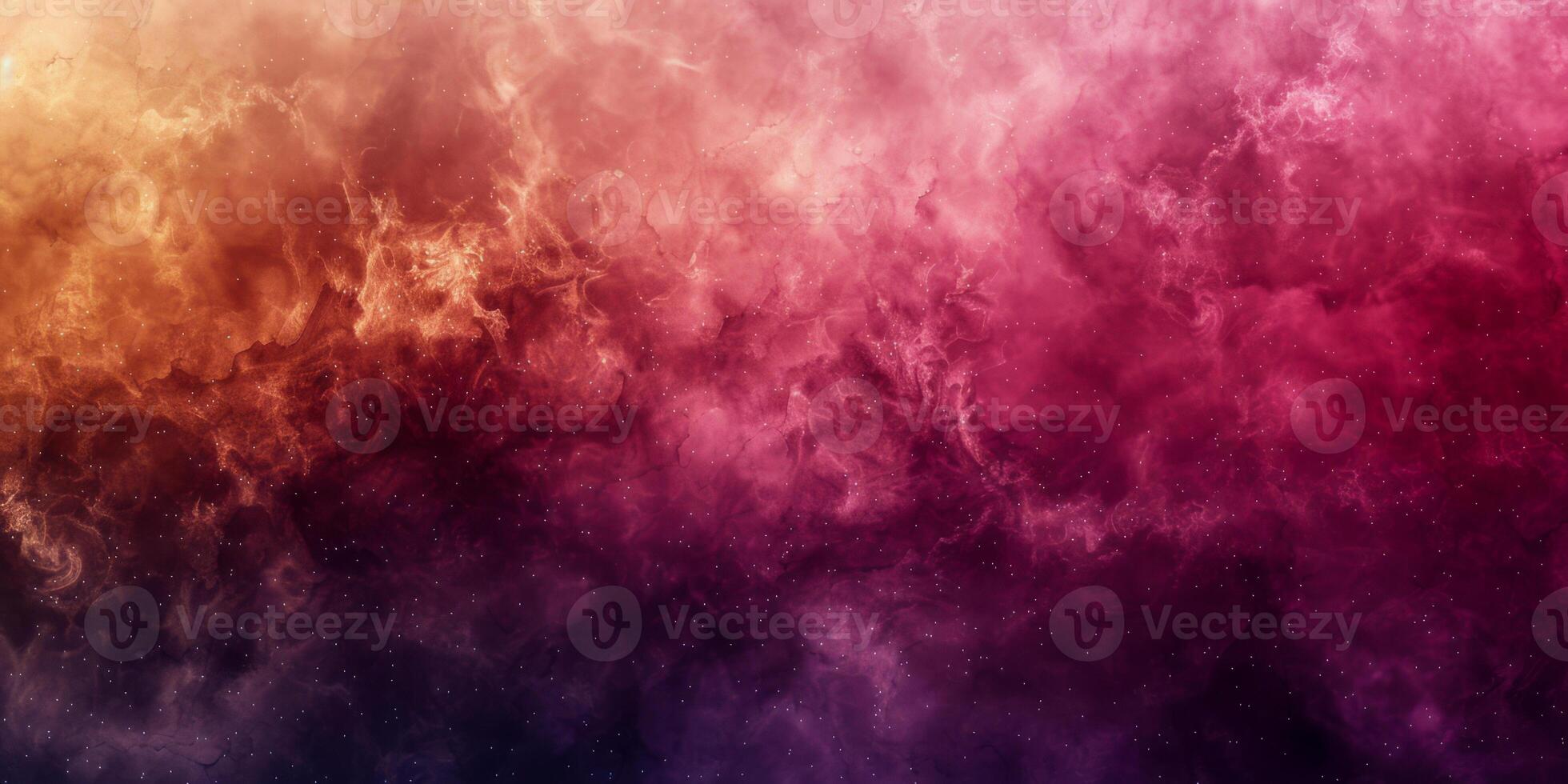 cósmico nubes un inspirado en la nebulosa espectro de rosado y oro foto