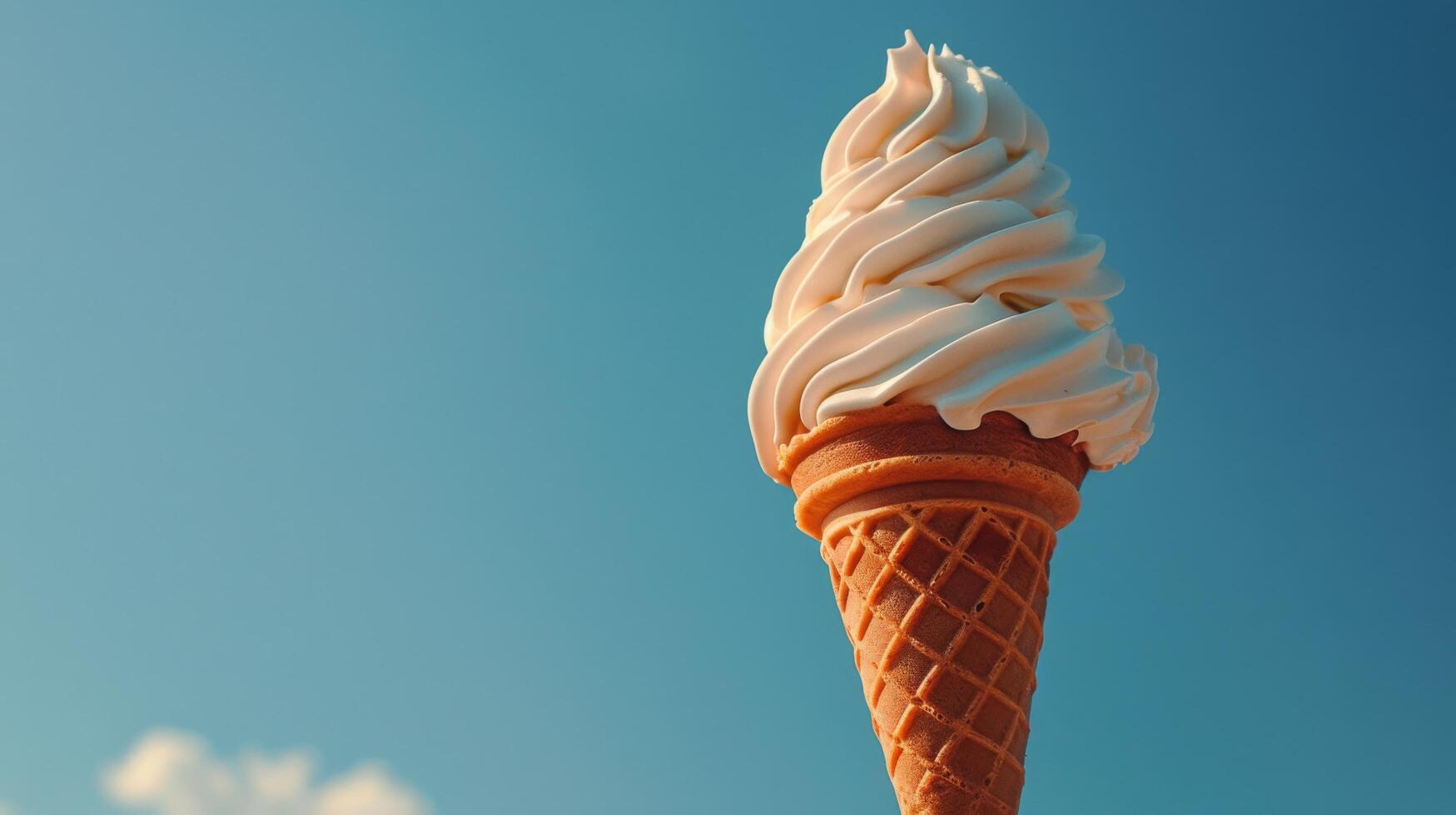 Ice Cream Cone With a Scoop of Ice Cream photo