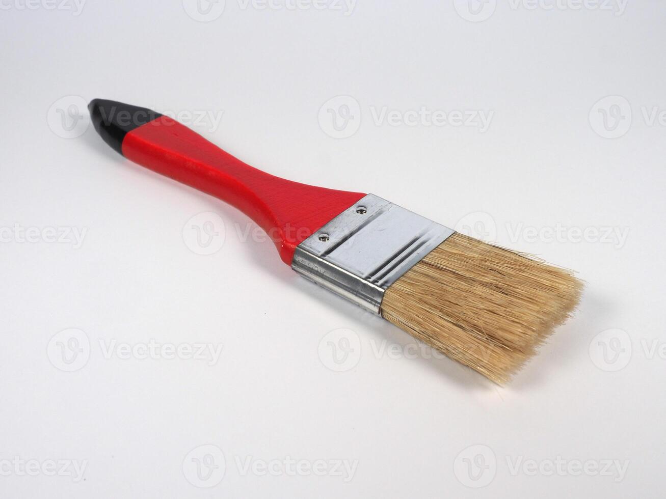 paintbrush on desk with copy space photo
