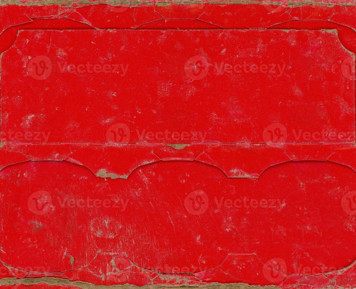 grunge dirty red cardboard texture background photo