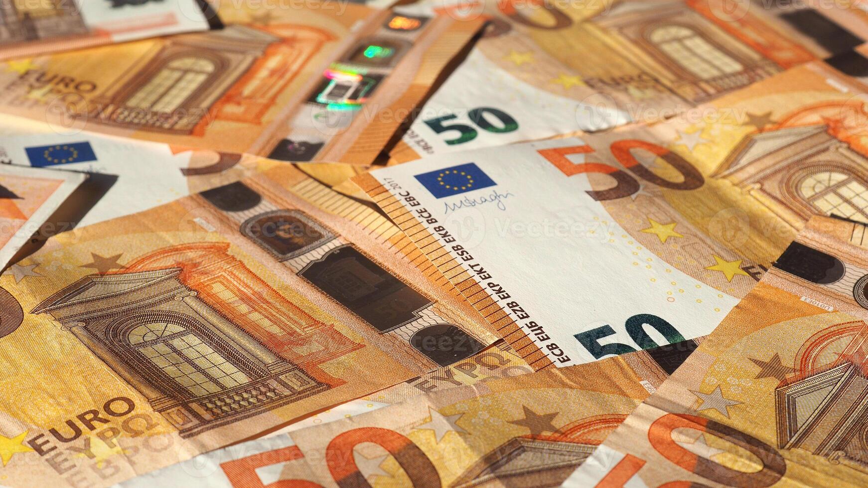 euro notes background photo