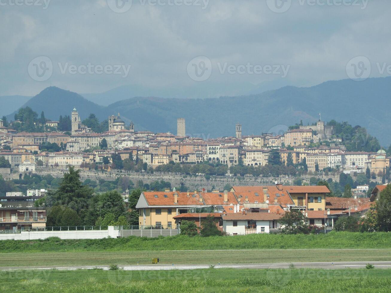 ciudad alta en bérgamo foto