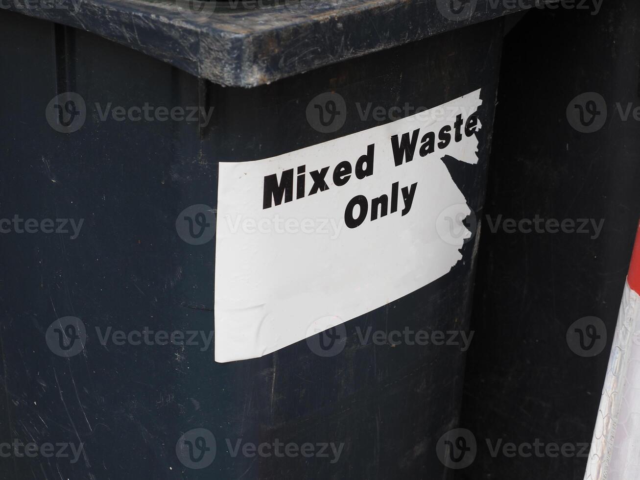 mixed waste only sign photo