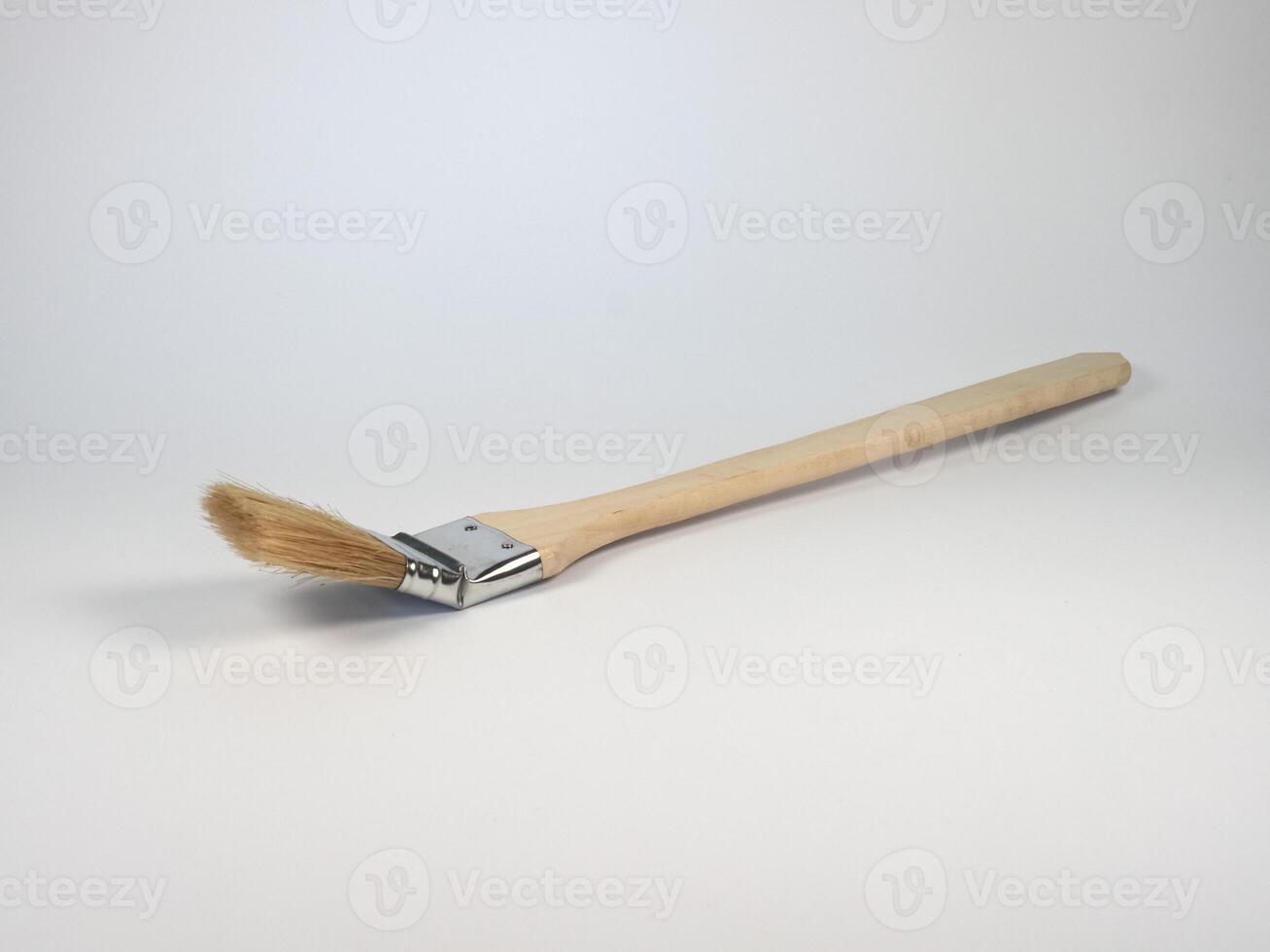 paintbrush on desk with copy space photo