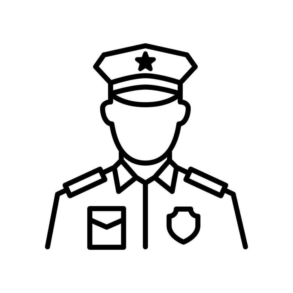 Police icon - Law and Justice. vector