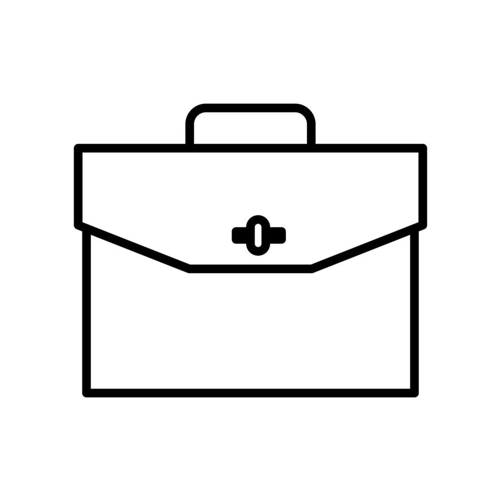 Briefcase icon - Law and Justice. vector