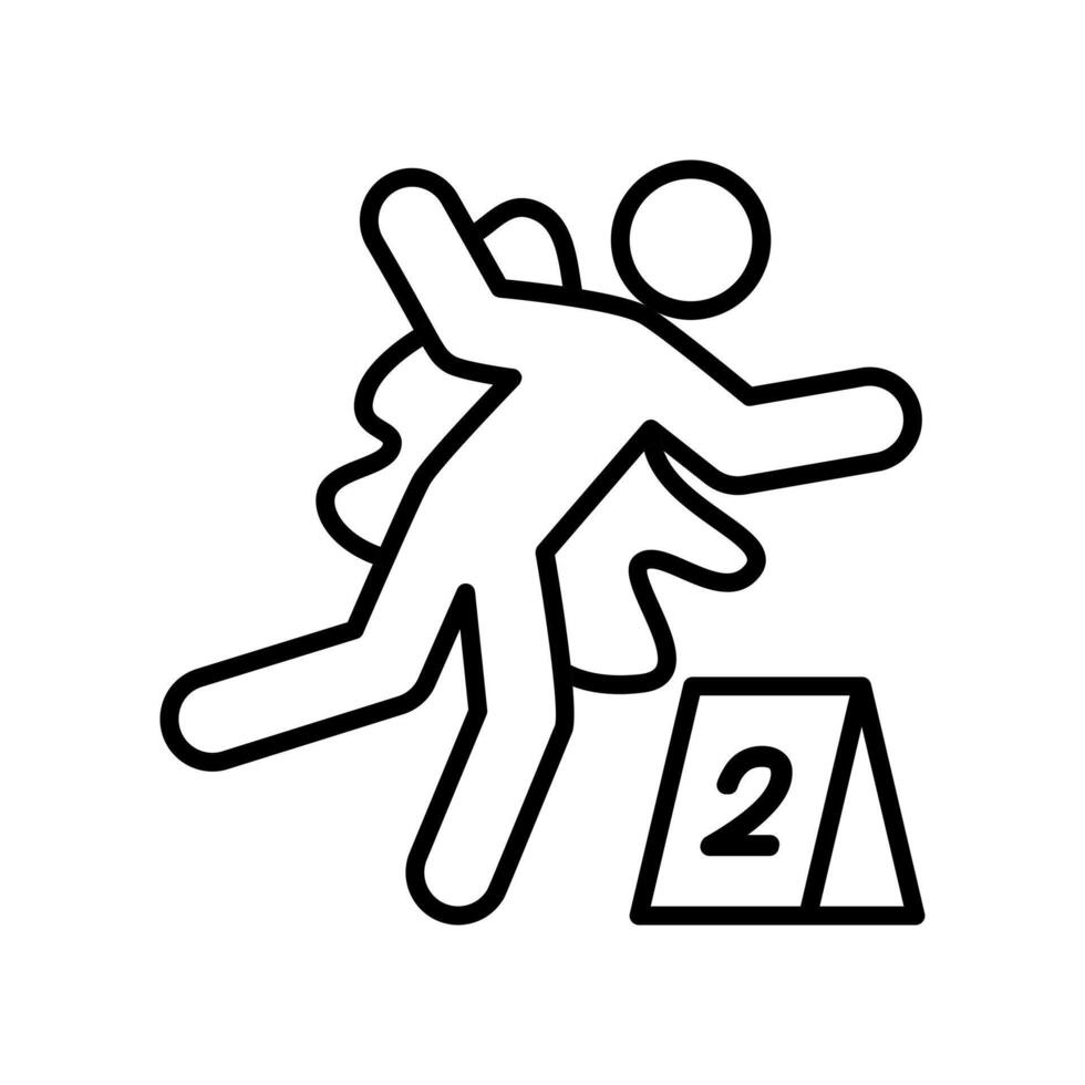 Crime scene icon - Law and Justice vector