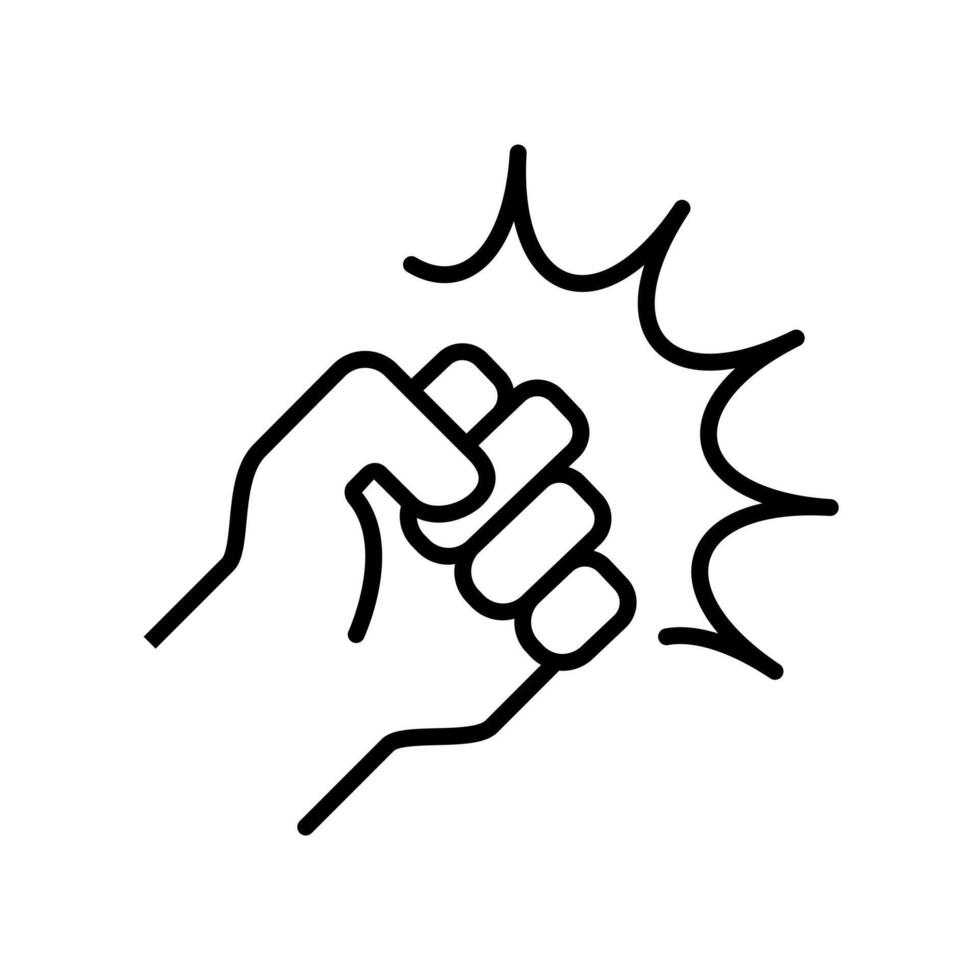 violence bullying icon vector