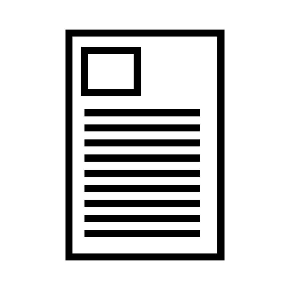 Document on white background vector