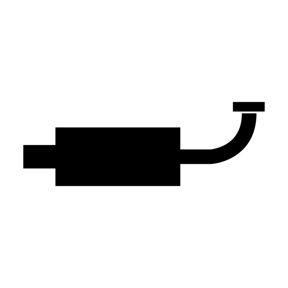 Exhaust pipe icon on white background vector
