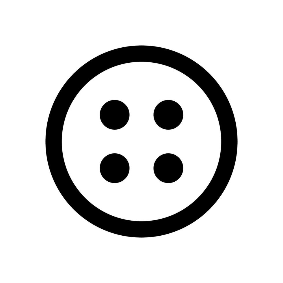 Dress button on white background vector