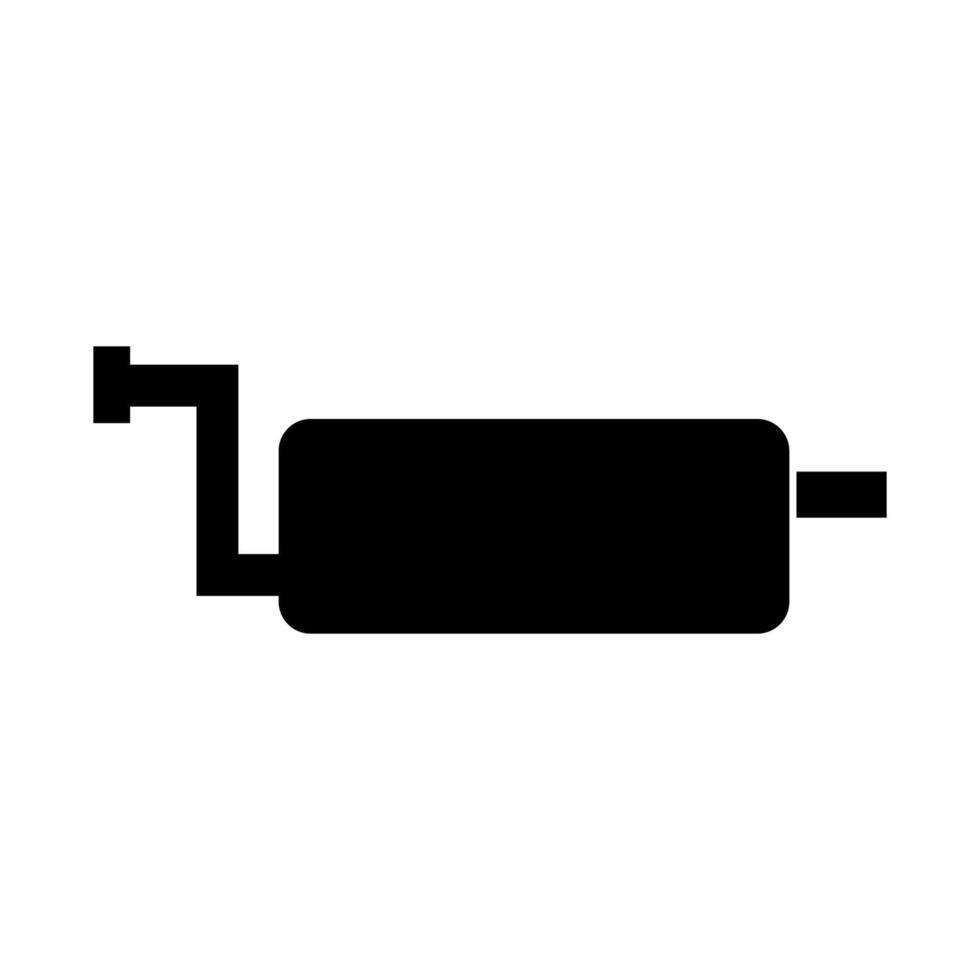 Exhaust pipe icon on white background vector