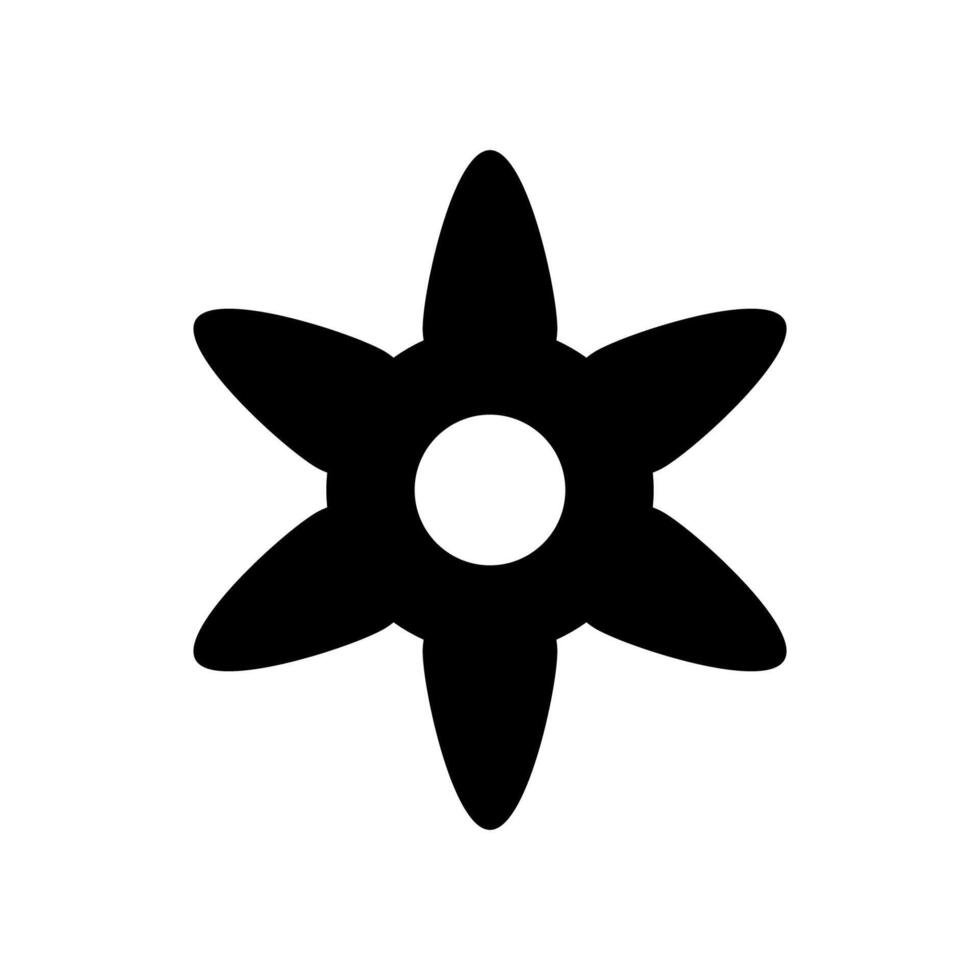 Flower icon on white background vector