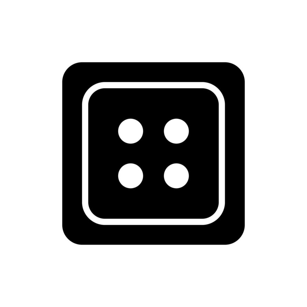 Dress button on white background vector