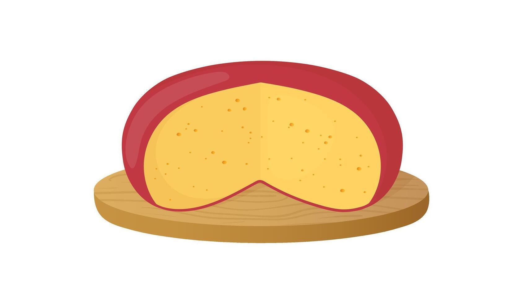 piece of cheese in cartoon style vector