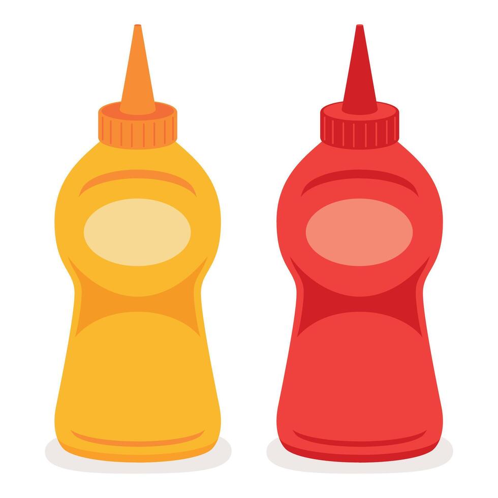 Mayonnaise And Ketchup vector