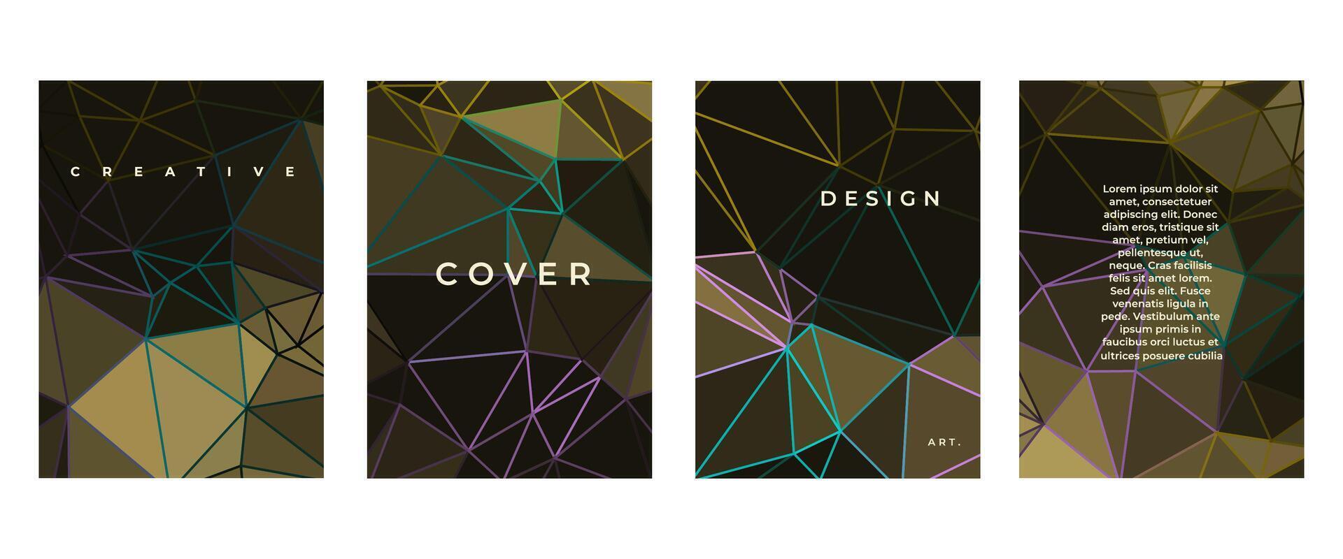 abstract 3d geometric background with triangles. Ideal design for social media, poster, cover, banner, flyer. vector